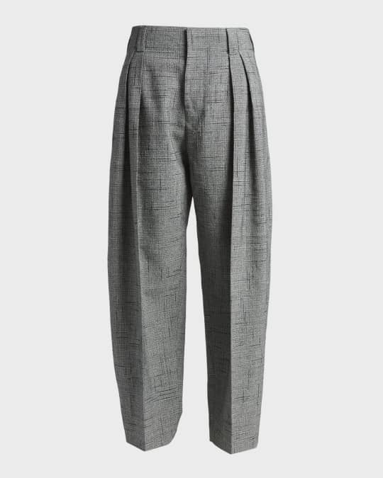 パンツ Bottega Veneta Wide Leg Trousers Bottega Veneta Pants Wide Leg Wool Trousers Pleated Beige