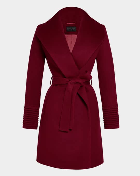 Sentaler Belted Alpaca Wool Wrap Coat Neiman Marcus