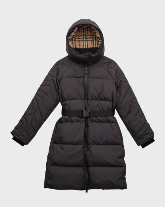 Girl's Linda Long Puffer Parka Jacket, Size 4-14