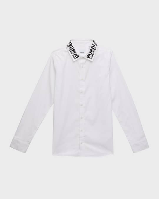 Burberry white button down shirt top