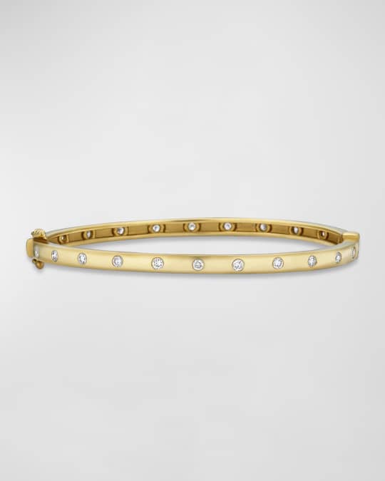 St Barths Labradorite Diamond Eternity Bangle