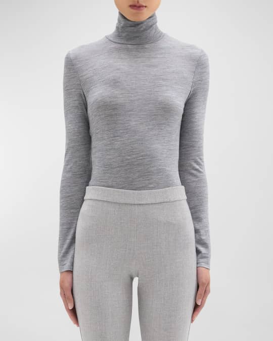 Geometric Turtleneck Long Sleeve Sweater