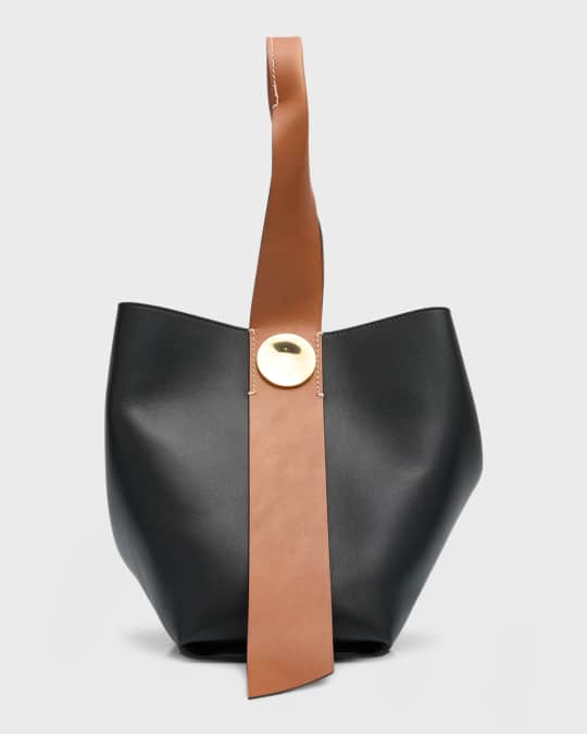 送料無料商品の通販 Jil Sander Small Twisted Leather Top-Handle Bag | Neiman Marcus バッグ
