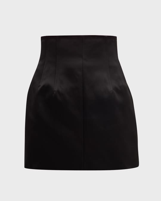 High-Waisted Corset Mini Skirt