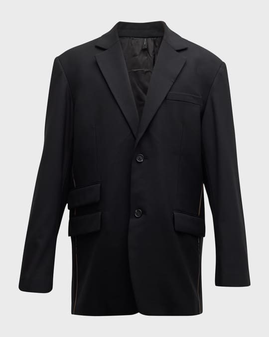 Helmut Lang Men s Oversized Wool Blend Blazer Neiman Marcus