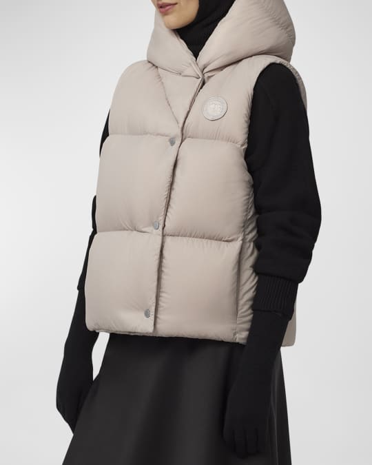 Canada Goose Rhoda Wrap Hooded Puffer Vest | Neiman Marcus