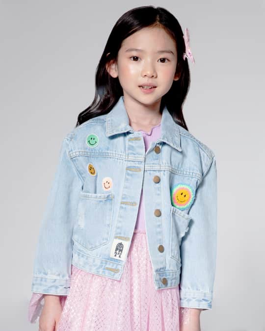 Denim top jacket petite