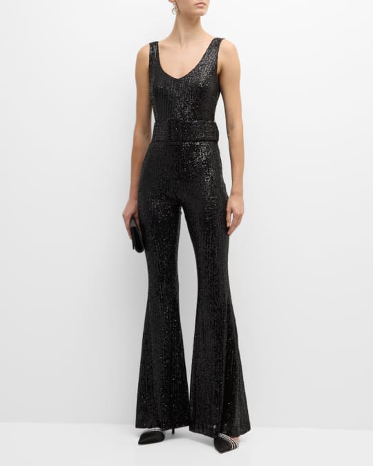 Neiman marcus sequin jumpsuit sales