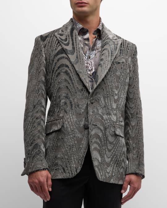 Mens brocade tuxedo jacket online
