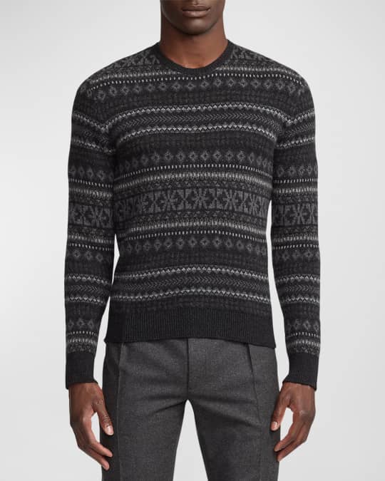 Ralph Lauren Purple Label Men's Fair Isle Cashmere Sweater