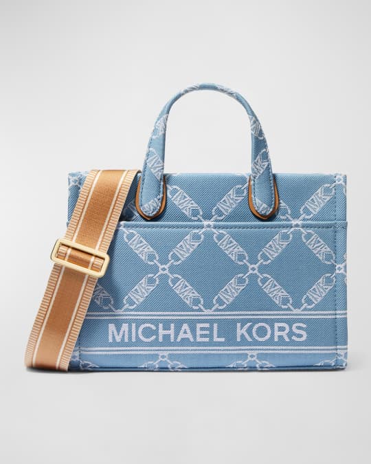 MICHAEL Michael Kors Small Monogram Denim Messenger Bag Neiman - Main Image