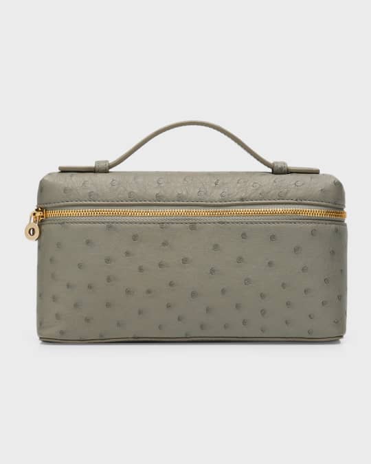 Extra Pocket L19 White Ostrich Leather Ghw main image 1
