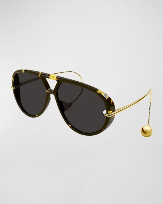 Aviator acetate and metal sunglasses shop
