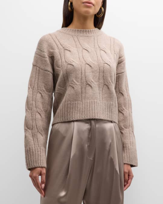 Cable Knit Cashmere Sweater
