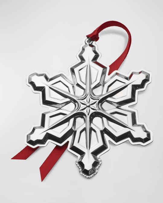 Gorham 2023 Sterling Silver Snowflake Holiday Ornament 54th Edition Neiman Marcus