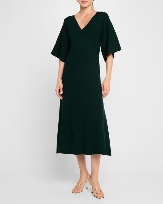 onyx and camel knit geo marie dress Cote D'azur Dress