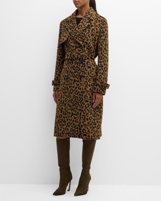 The Courtney Belted Leopard Coat