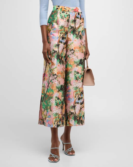 Frances Punto Pants, Floral main image 1