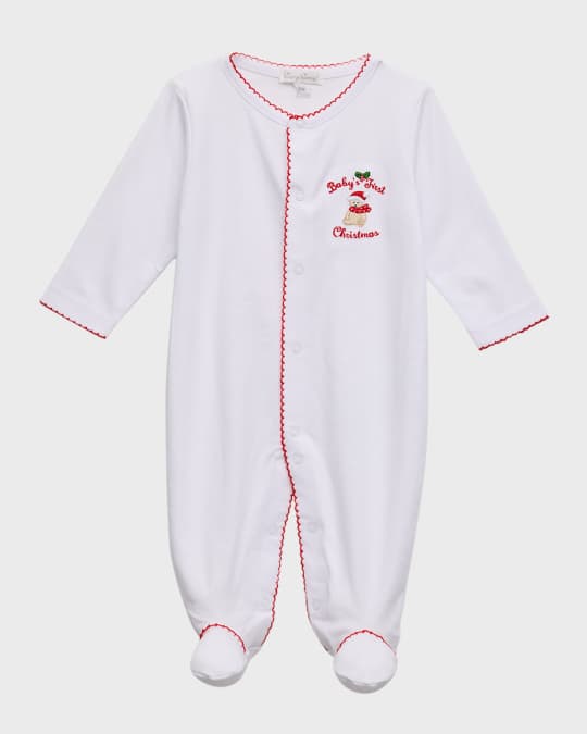 Kissy Kissy Kid's Baby's First Christmas Footie, Size Newborn6M