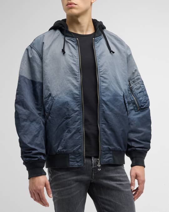 Diesel Men's J-Common Nylon Satin Hooded Jacket | Neiman Marcus