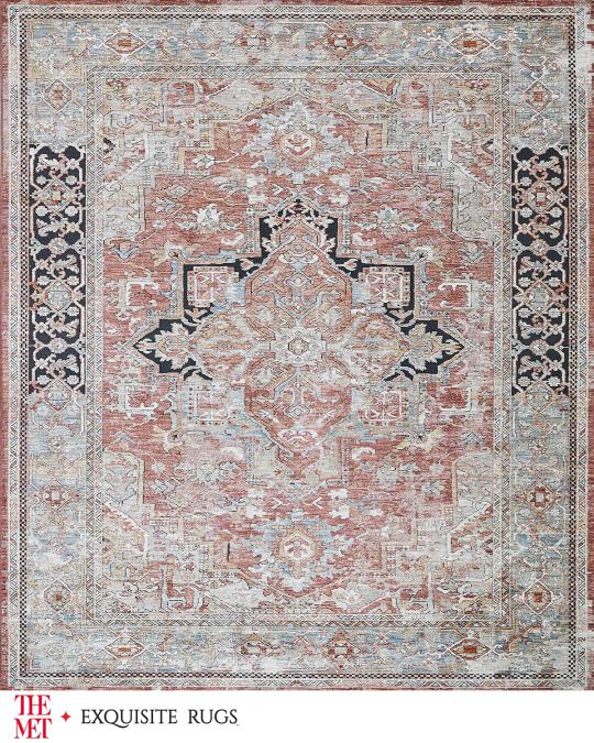 Exquisite Rugs Antique Loom Rust & Black Rug, 8' x 10' | Neiman Marcus