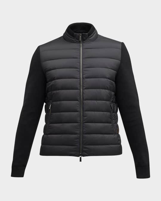 本物の MooRER Men's Hybrid Full-Zip Jacket | Neiman Marcus ダウンジャケット