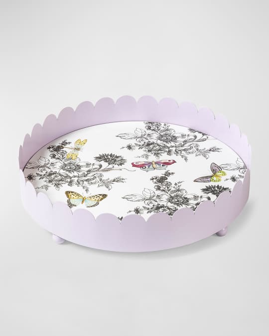 Butterfly Toile Tray 