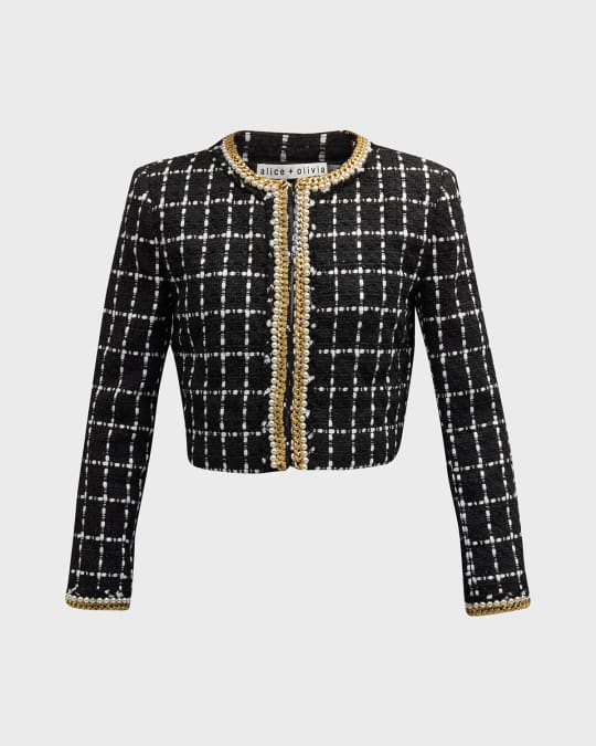 Alice and olivia tweed jacket online