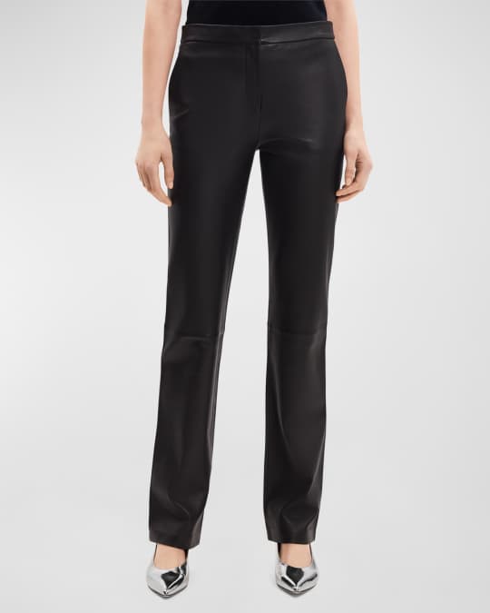 Theory faux leather pants cheap