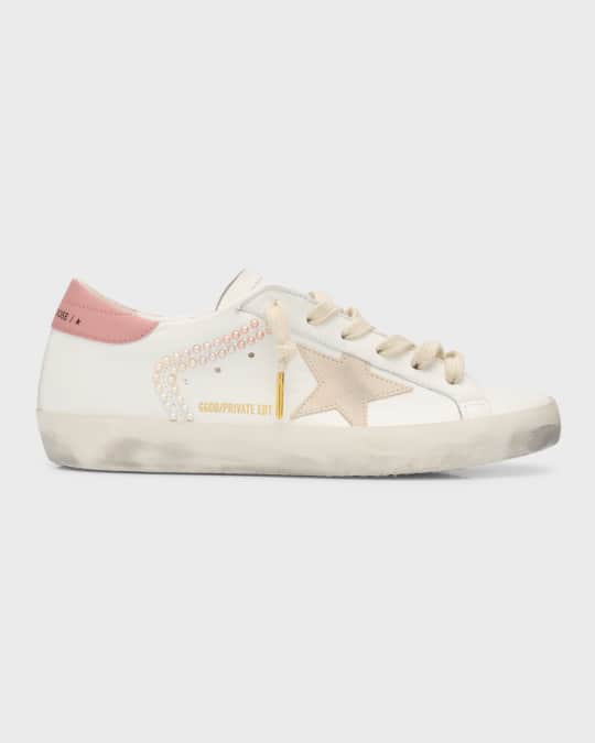 Golden Goose Superstar Mixed Leather Low Top Sneakers Neiman Marcus