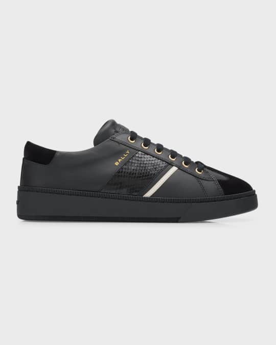 Men s Roller Mixed Leather Low Top Sneakers