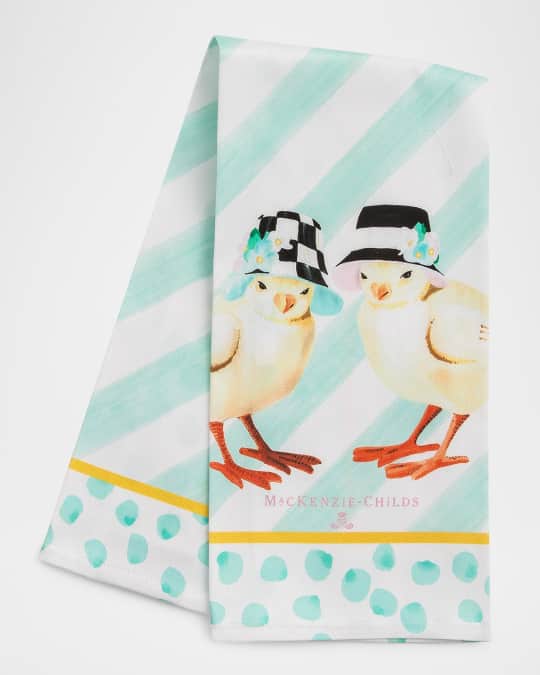 Spring Chicks Dish Towel