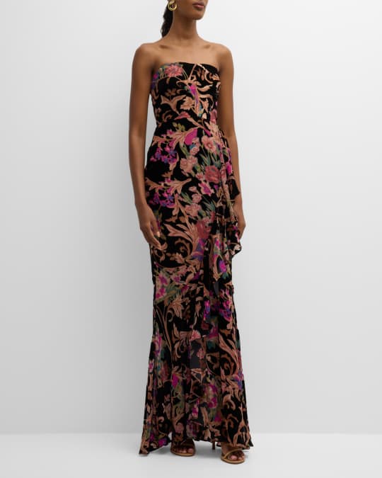 fitted maxi dress with slit Cinderella Divine Y023 Dress
