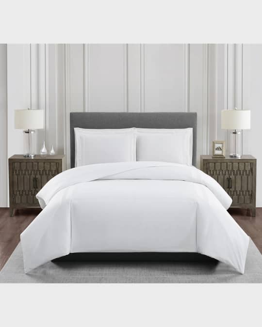 Bristol Embroidered 3-Piece Duvet Set, Queen