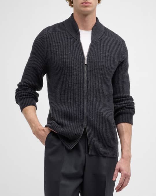 Iris Von Arnim Men s Curt Cashmere Full Zip Cardigan Neiman Marcus