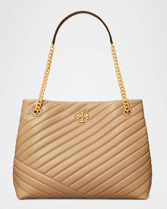 Kira Chevron Quilted Leather Tote Bag