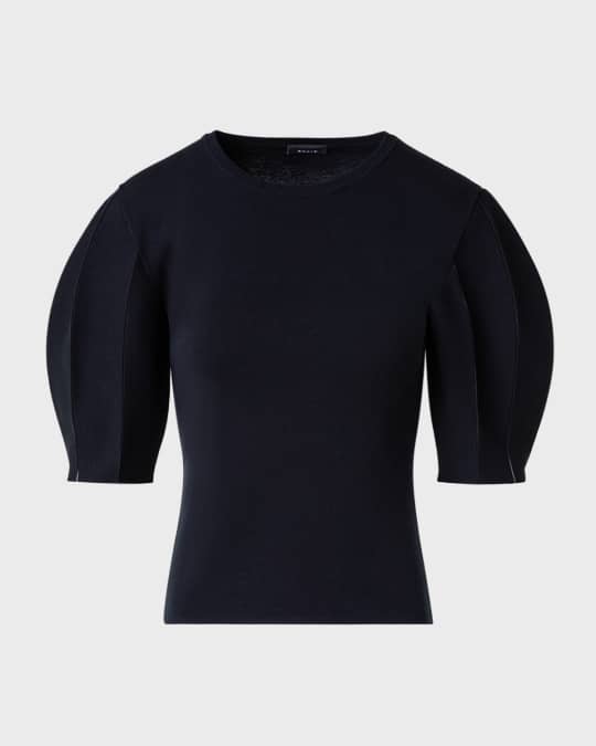 Aubrie Puff Sleeve Knit Top