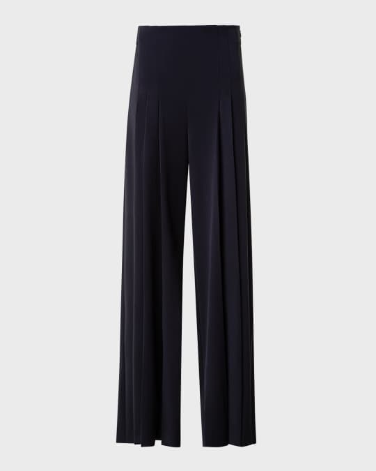 Miyuki Pleated Wide-Leg Trousers