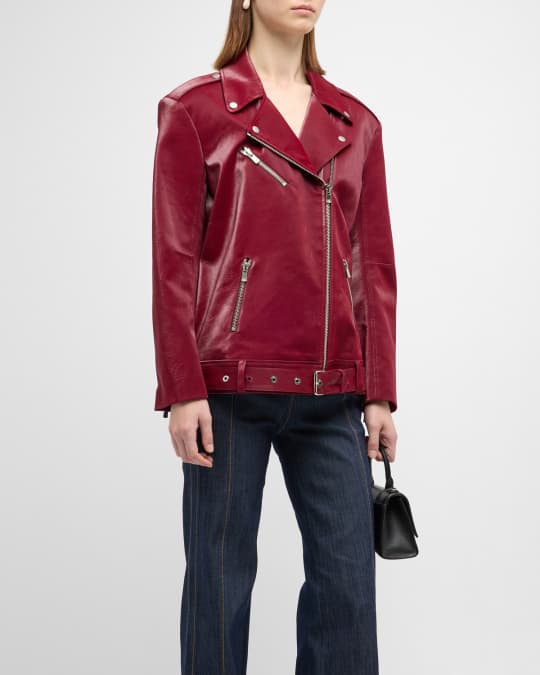 Neiman marcus best sale red leather jacket