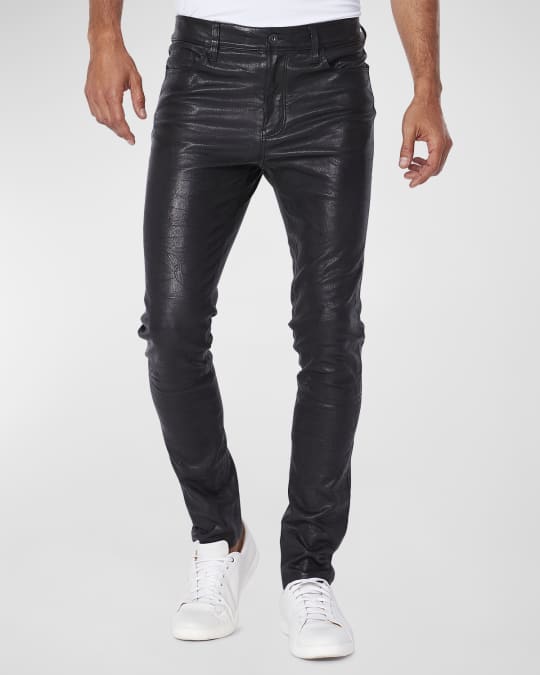 PAIGE Men's Lennox Slim Leather Pants