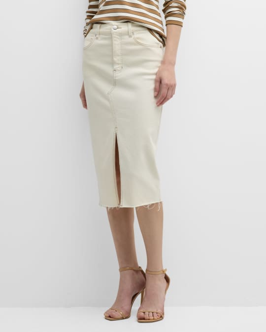 Button front midi offers skirt juniper ridge