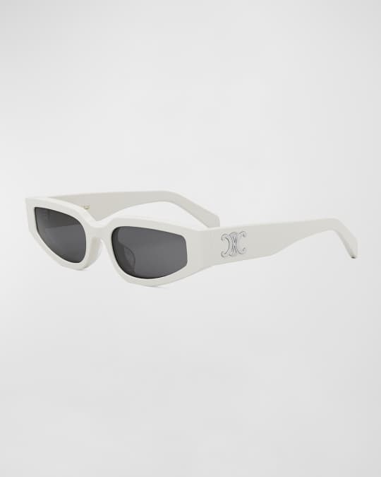 サングラス (W) Celine Triomphe 01 Sunglasses in Acetate White Céline - Triomphe 01 Sunglasses in Acetate - White