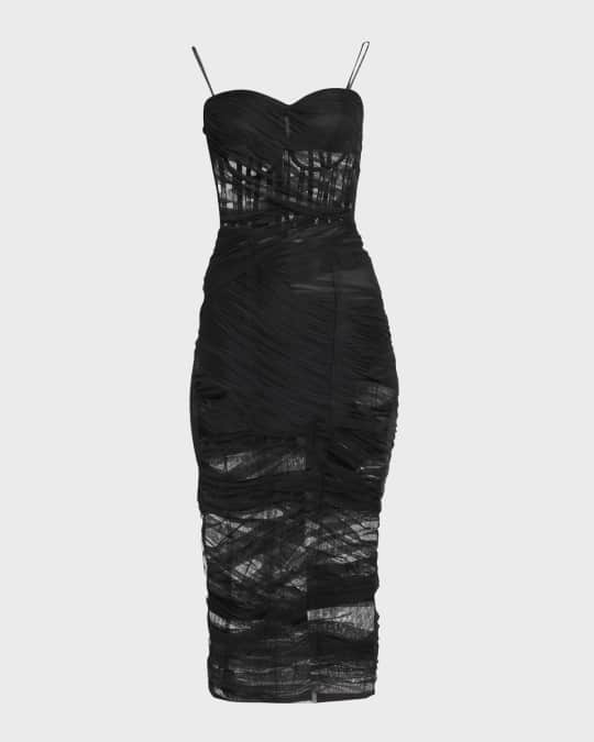 strapless corset tulle midi dress MissJophiel Strapless Corset Butterfly Tulle Midi Dress Other / Above Knee / US2