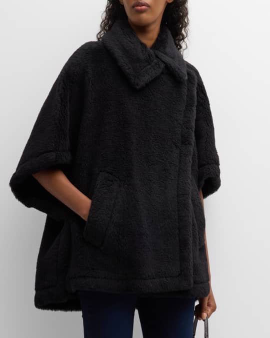 Max Mara Tebe Teddy Cape | Neiman Marcus