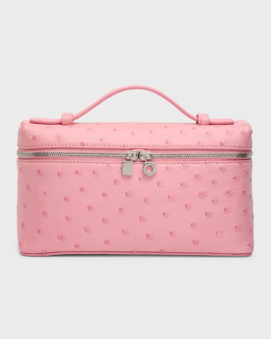 Loro Piana Ostrich Zip Crossbody Bag Neiman Marcus
