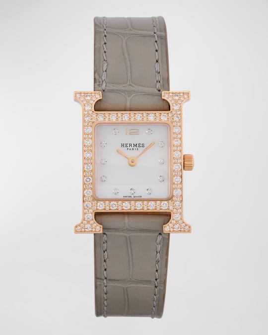 Hermes Heure H Watch, Small Model, 25 mm | Neiman Marcus