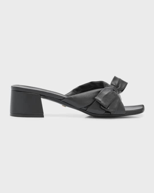 サンダル・ミュール Stuart Weitzman SS23 'Sw Bow' mules (SB587 CL6) mules | Shop | STUART WEITZMAN