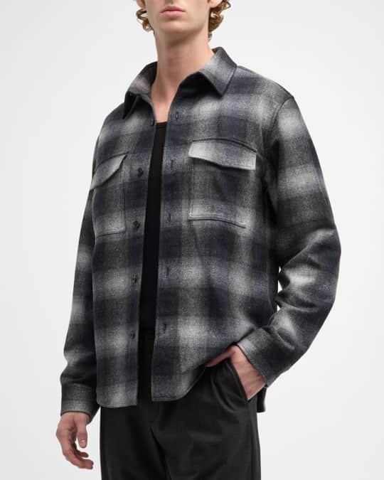 Theory Men's Garvin in Ansedonia Check | Neiman Marcus