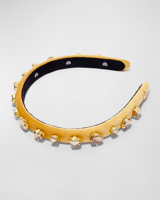 Lele Sadoughi Gigi Mixed Heart Velvet Headband | Neiman Marcus display picture 2