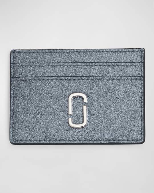 ◇MARC JACOBS◇ Glitter J Marc Card CaseBlack Marc Jacobs The Galactic Glitter J Marc Card Case | Neiman